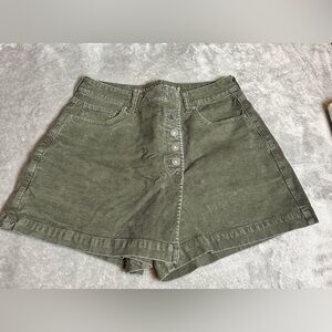 American Eagle Outfitters High Waist Green Skort